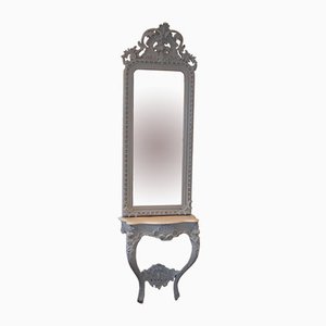 Rococo Mirror with Console Table, Set of 2