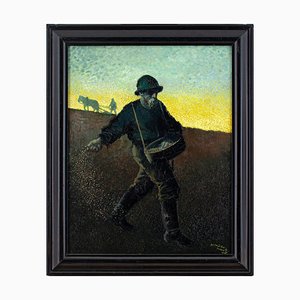 Nils Kjellberg, El sembrador, década de 1890, óleo sobre lienzo