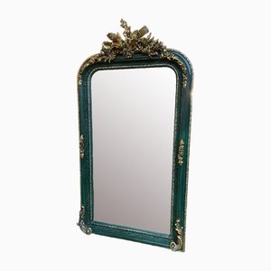Specchio in stile francese con cornice dipinta