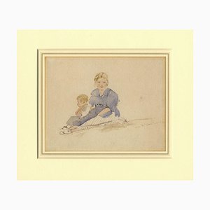 William Evans de Bristol AOWS, Jane & Elias Roberts, Milieu des années 1800, Aquarelle