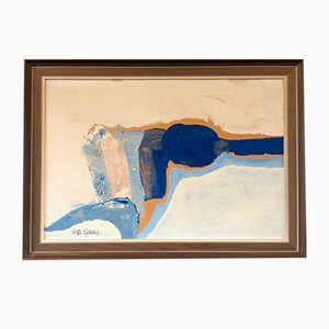 Hans Osswald, Atlas (I), 1950s, Oil on Board, Framed