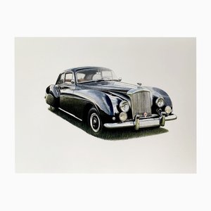 Michal Wojtysiak, Bentley R Type, 2023, Acryl auf Papier