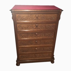 Antique Chest of Drawers in Walnut, 19th Century