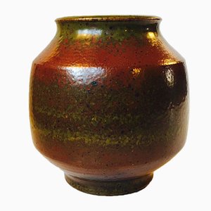 Solfatara Glazed Stoneware Vase by Marianne Starck for Michael Andersen & Son, 1950s