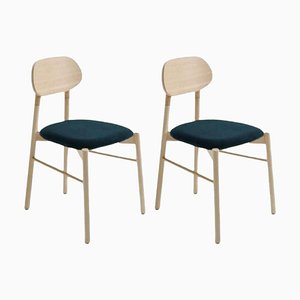 Set of Bokken Upholstered Chair in Natural Beech by Colé Italia