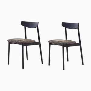 Set of Black Ash Klee Chairs by Sebastian Herkner