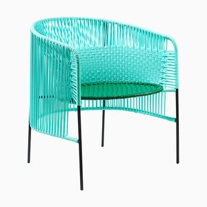 Mint Caribe Lounge Chair by Sebastian Herkner