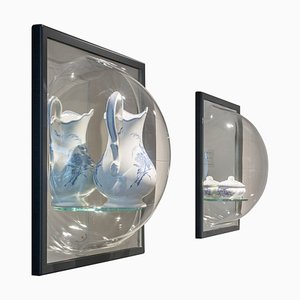 Espejo de vitrina cuadrado grande de Studio Thier & Van Daalen