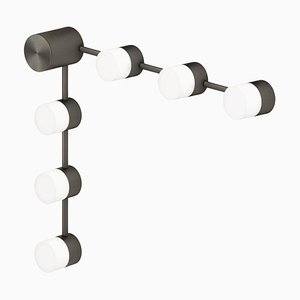 Ip Backstage C6 Satin Graphite Wall Light by Emilie Cathelineau