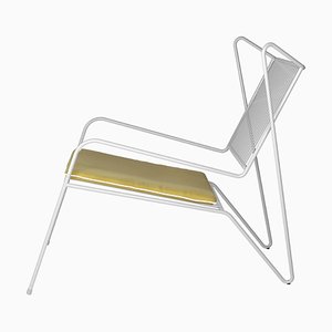 Weißer Capri Easy Sessel mit Sitzkissen von Cools Collection