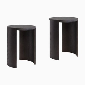 Airisto Stools in Stained Black by Made by Choice, Set of 2