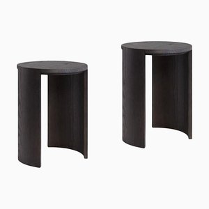 Tabourets Airisto Stained Black par Made by Choice, Set de 2