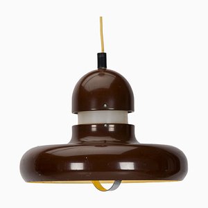 Space Age UFO Ceiling Lamp in Brown, 1970s