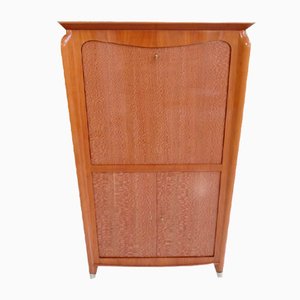 Bar Cabinet in Birch with Veneered Doors, Paris, 1940s