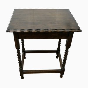 Oak Barley Twist Occasional Canteen Table, 1920s
