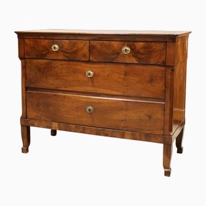 18th Century Italian Directory Chest of Drawers in Walnut