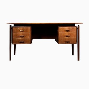 Scrivania Mid-Century moderna in teak, Scandinavia, anni '60