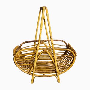 Mid-Century Bamboo Carrier, Italy, 1970s