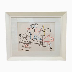 Joan Miró, Ubu aux Baléares, 1971, Lithograph