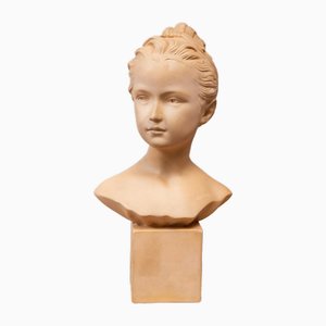 Plaster Bust of Louise Brongniart after Houdon, 1890s