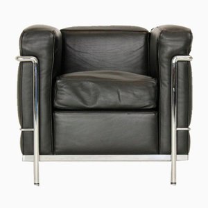LC2 Leather Armchair by Le Corbusier for Cassina