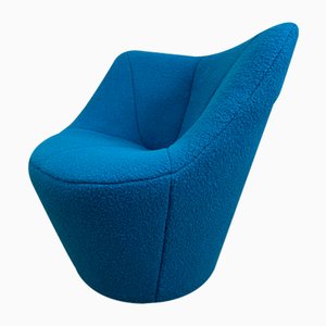 Blue Anda Swiveling Lounge Chair from Ligne Roset