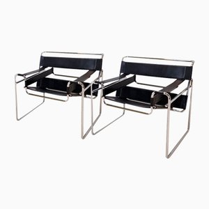 Chaises Wassily dans le style de Marcel Breuer, Set de 2