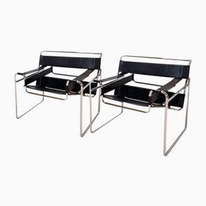Wassily Stühle im Stil von Marcel Breuer, 2er Set