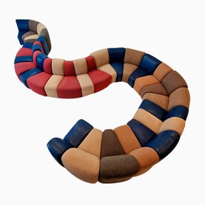 Set of Large Mississippi Modular Sofa for Artifort, 1970s8