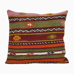 Bohemian Square Handwoven Kilim Cushion Cover