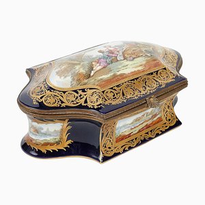 Large Jewellery Box in the style of Sèvres, 19th Century