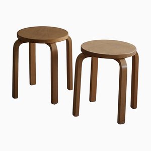 Set of Vintage Model 60 Stools in Birch attributed to Alvar Aalto for Artek, 1960s