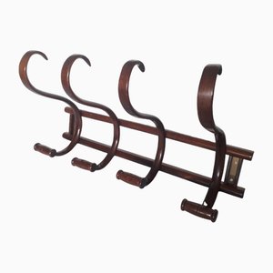 Vintage Bentwood Eall Coat Rack in the style of Thonet