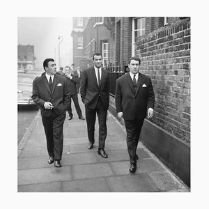 Kray Twins, Archival Pigment Print in Brown Frame