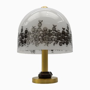 Tischlampe aus Milchglas von Peill & Putzler, 1960er