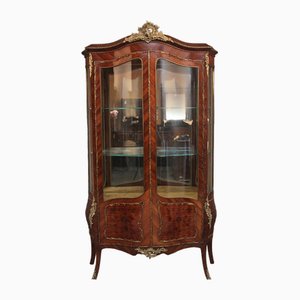 19th Century French Kingwood Display Cabinet, 1880s