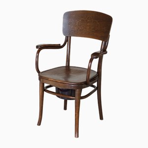 Butaca / silla de baño Michael Thonet de madera esmaltada, años 30