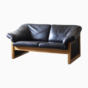 Vintage Scandinavian Leather Sofa
