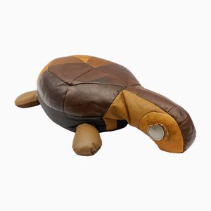 Schweizer Leder Patchwork Schildkröte, 1960er