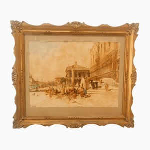 Vincenzo Caprile, Venice, 1800s, Oil on Canvas, Framed