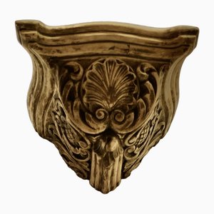 Weathered Wall Bracket in Carved Plaster, 1890s