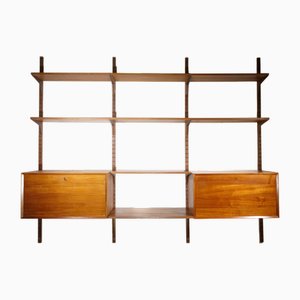 Modular Cado Wall System in Teak by Poul Cadovius, 1960s, Set of 10
