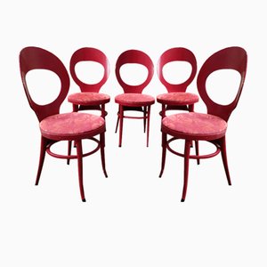 Chaises de Bistrot Mouettes de Baumann, 1960s, Set de 5