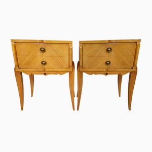 Sycomore Bedside Tables, 1950s, Set of 2