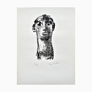 Toni Stadler, Kopf des jungen Perikles, 1976, Handsigned & Limited Original Lithographie