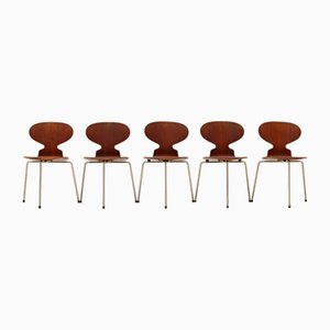 Sedie Ant di Arne Jacobsen per Fritz Hansen, anni '60, set di 5