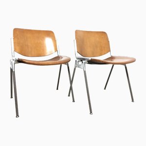 Set of Desk Chairs by Giancarlo Piretti for Castelli / Anonima Castelli, 1965