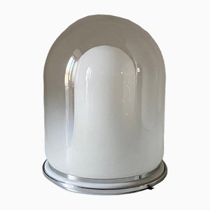 Lámpara de mesa era espacial de cristal de Murano atribuida a Carlo Nason, Italia, años 60