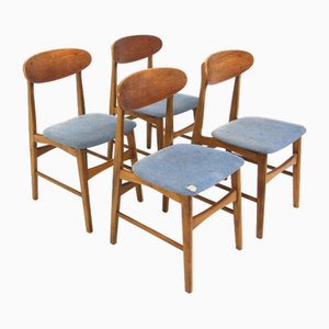 Sedie in teak, Scandinavia, 1960, set di 4