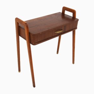 Swedish Mahogany Bedside Table, 1950